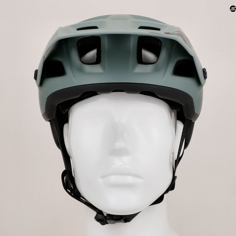 Casco bici MET Terranova verde salvia/nero opaco 9