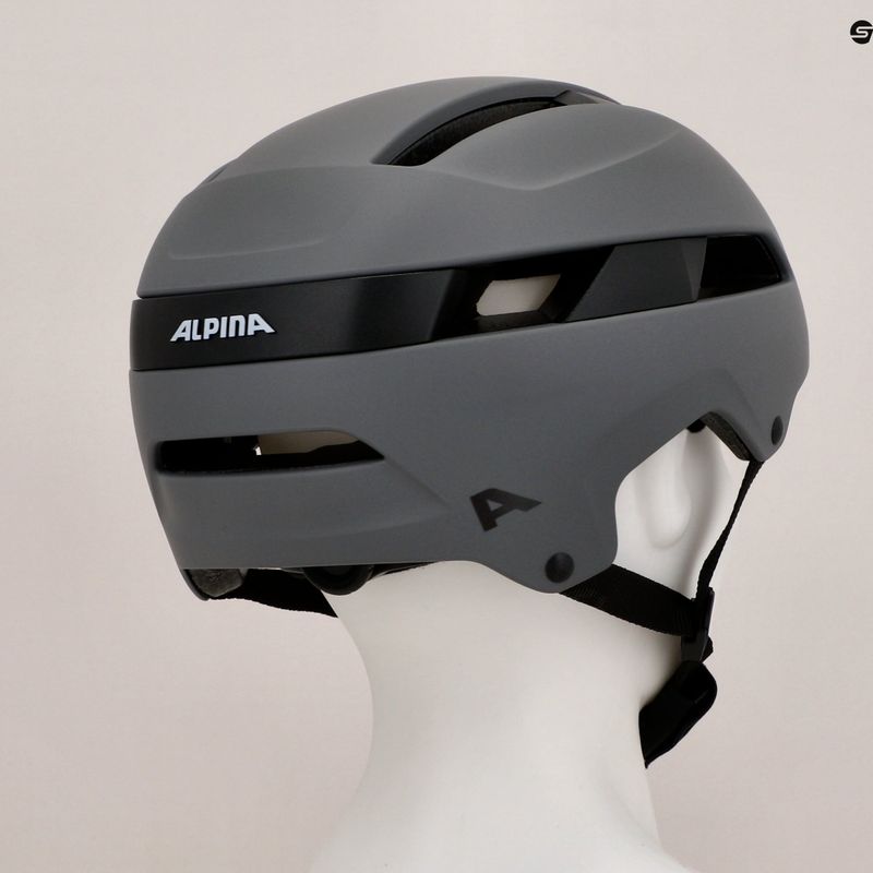 Casco da bici Alpina Soho caffè/grigio opaco 8