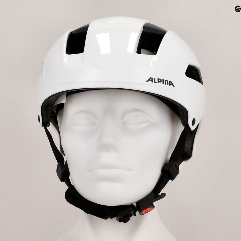 Casco da bici Alpina Soho bianco lucido 7