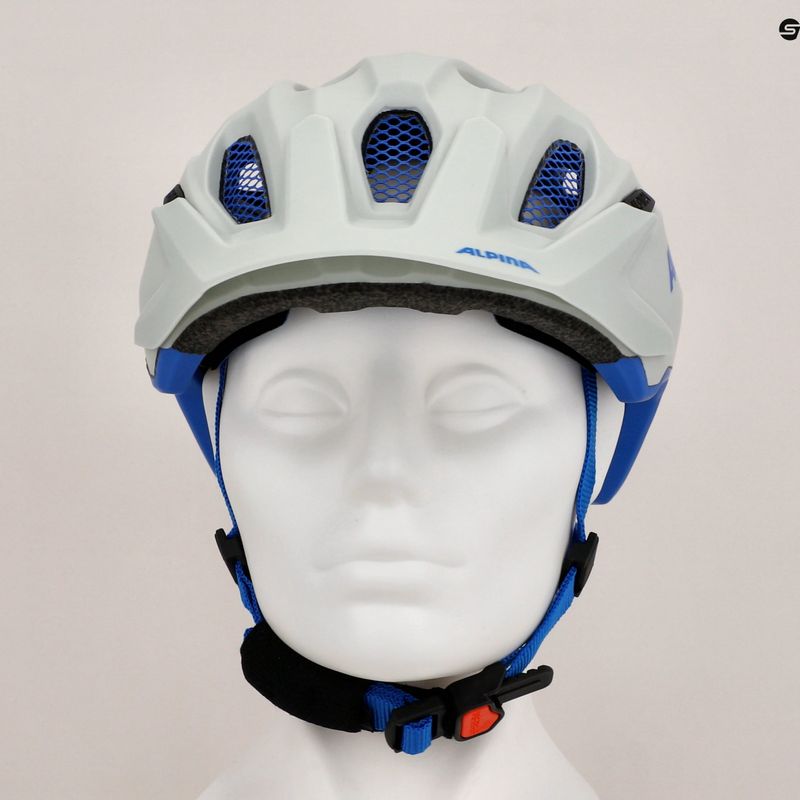 Casco da bici per bambini Alpina Carapax grigio fumo/blu opaco 11