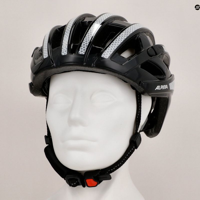 Casco da bici Alpina Ravel Reflective nero lucido 9