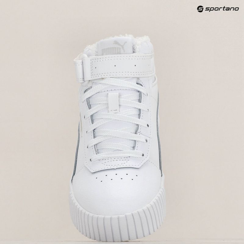 PUMA Carina 2.0 Mid Fur scarpe da bambino puma bianco/grigio svedese 9