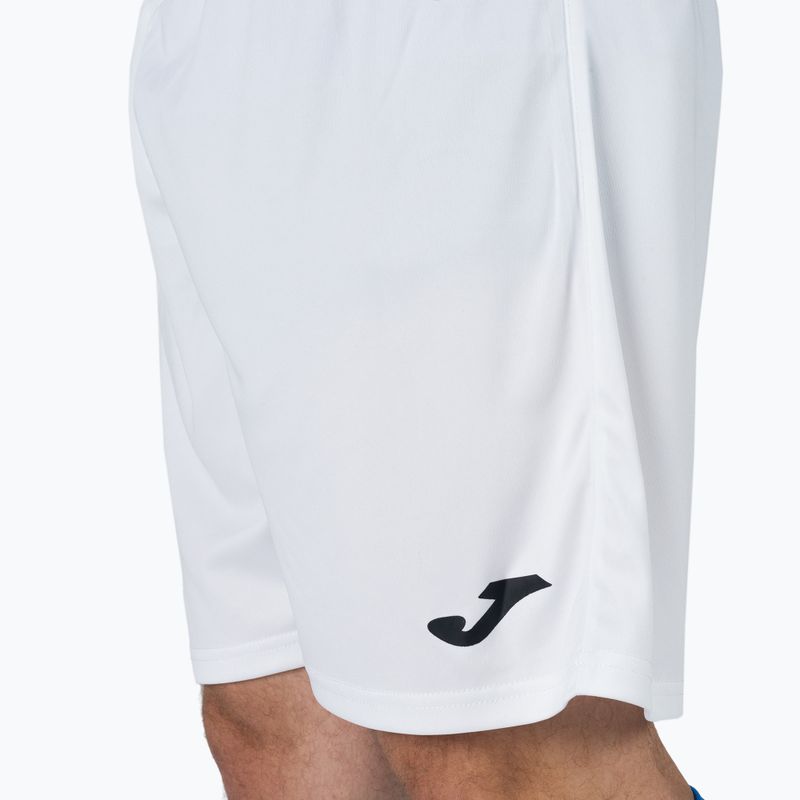 Pantaloncini da calcio Joma Nobel bianchi per uomo 4