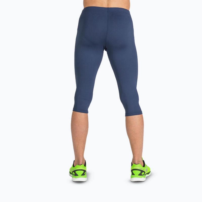 Leggings da allenamento Joma Record 3/4 da uomo, navy 2