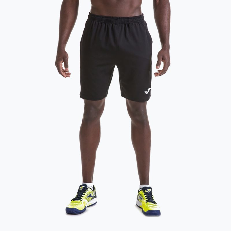 Pantaloncini da tennis da uomo Joma Bermuda Master Tennis nero 2