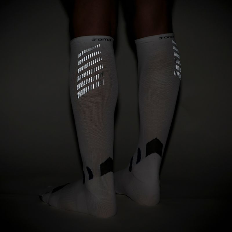 Joma Calze lunghe a compressione bianche 9