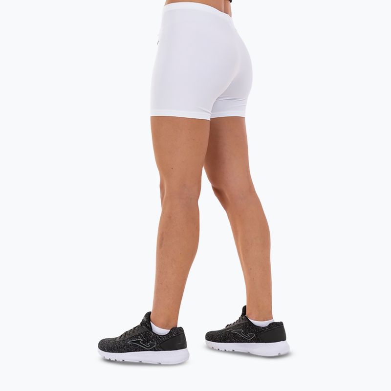 Pantaloncini da corsa da donna Joma Lycra bianco 4
