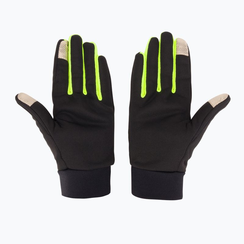 Guanti da corsa Joma Tactile nero/verde fluoro 2
