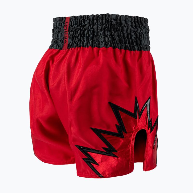 Pantaloncini da allenamento Venum Inferno Muay Thai da uomo rosso/grigio carbone/nero 4