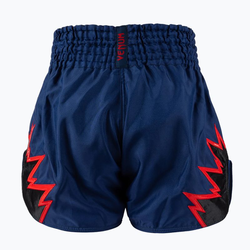 Pantaloncini da allenamento Venum Inferno Muay Thai uomo blu reale/rosso/nero 2