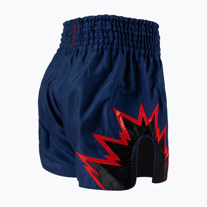 Pantaloncini da allenamento Venum Inferno Muay Thai uomo blu reale/rosso/nero 4
