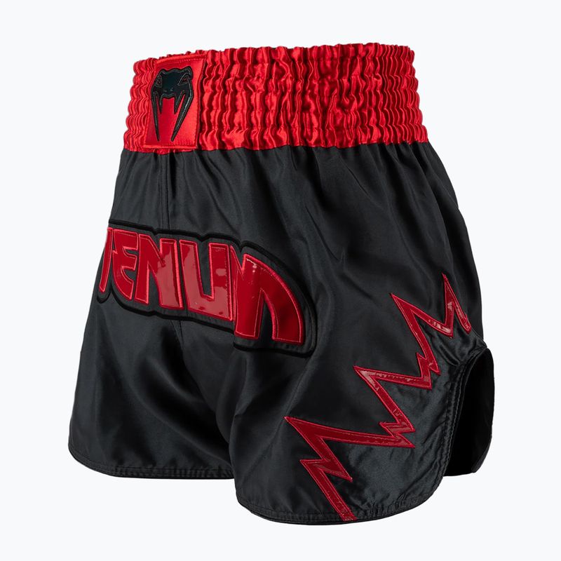 Pantaloncini da allenamento Venum Inferno Muay Thai da uomo grigio antracite/rosso 3