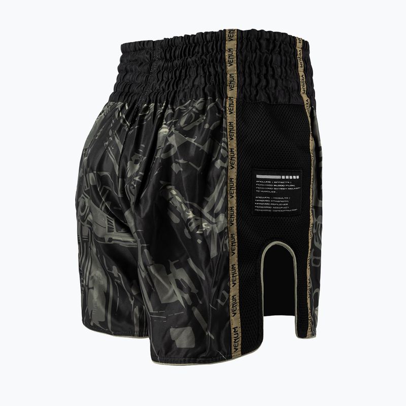 Pantaloncini da allenamento uomo Venum Nexus Invader Muay Thai black/sand 4
