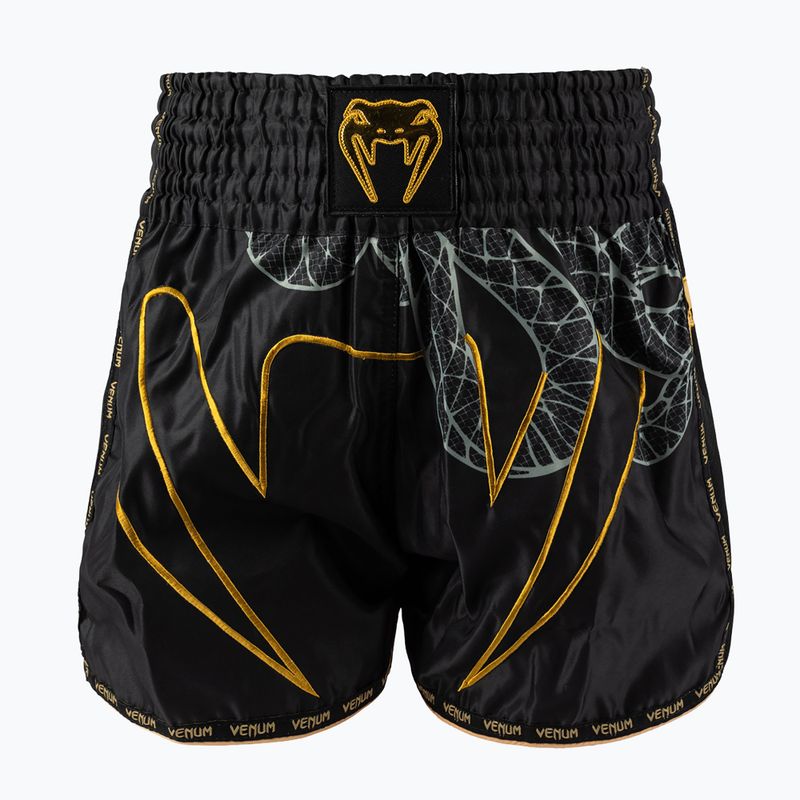 Pantaloncini da allenamento uomo Venum Serpenti Muay Thai black/silver/gold