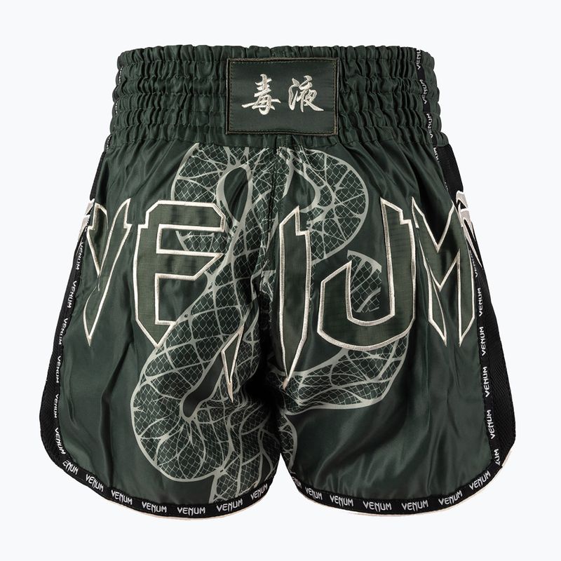Shorts da allenamento uomo Venum Serpenti Muay Thai khaki/bronze/ivory 2
