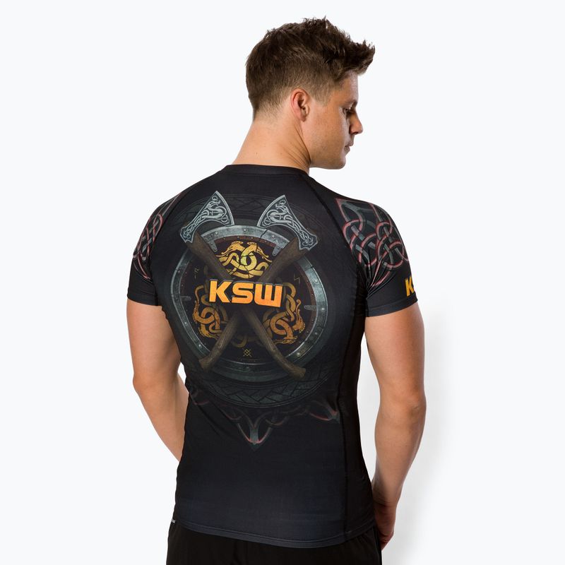 KSW Mad Viking Rashguard da uomo, nero 3