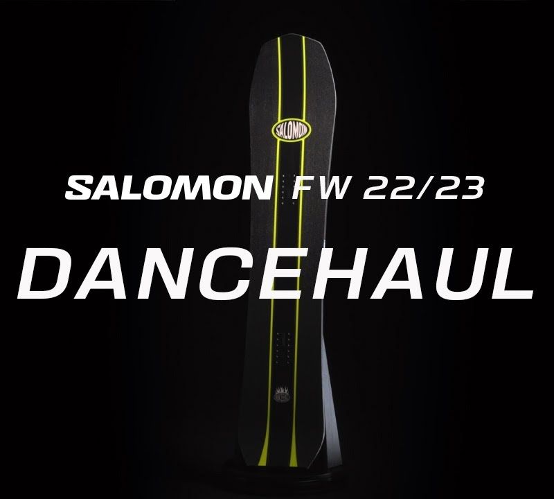 Snowboard Salomon Dancehaul nero/giallo 13