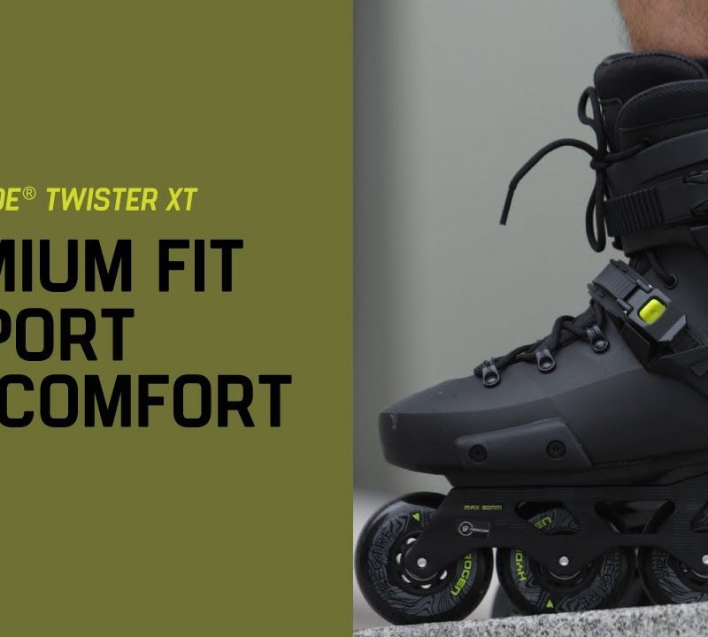 Pattini a rotelle da uomo Rollerblade Twister XT nero/lime 14