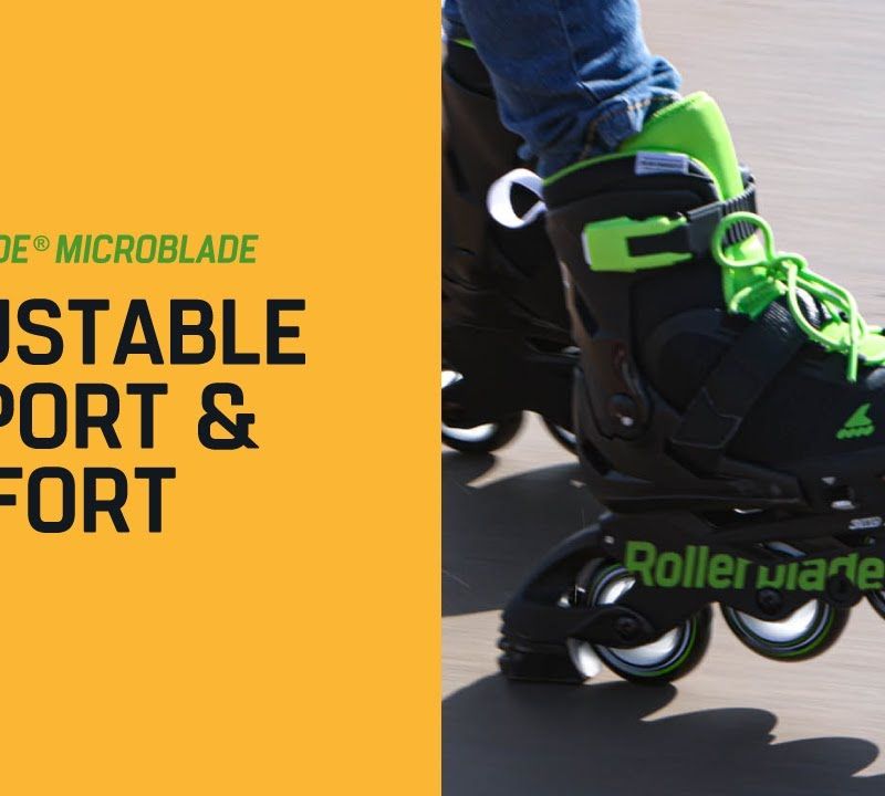 Pattini a rotelle Rollerblade Microblade per bambini, nero/giallo neutro 10