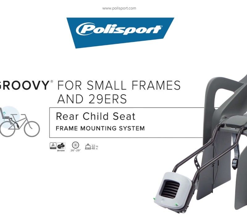 Sella per bicicletta Polisport Groovy Maxi FF 29 verde/grigio scuro 8