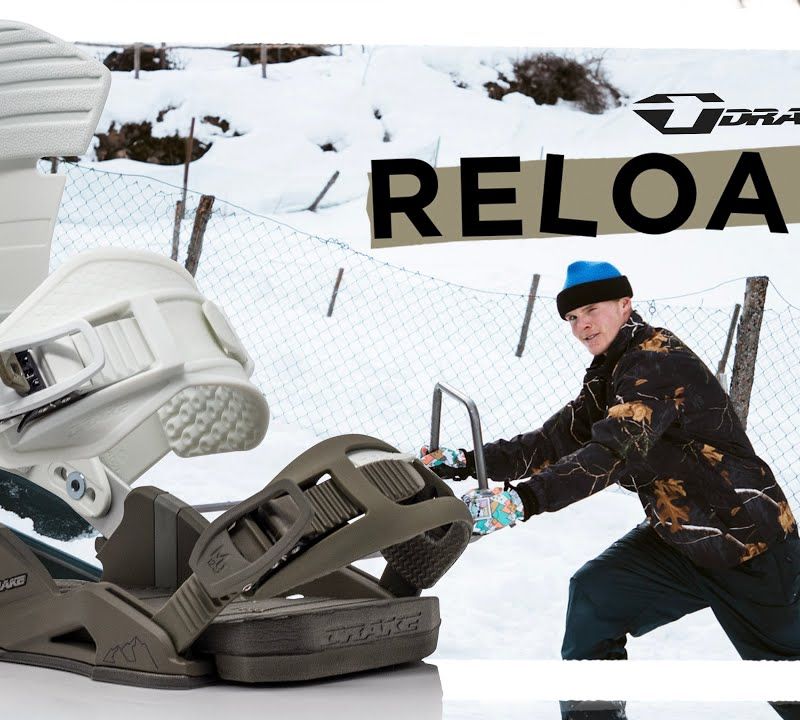 Attacchi da snowboard da uomo Drake Reload nero 8