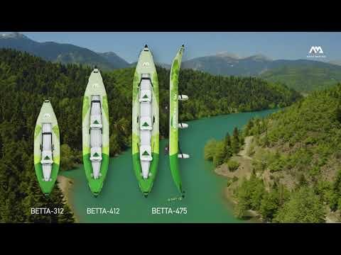 Aqua Marina Betta Recreational Kayak 15'7" kayak gonfiabile per 3 persone 17