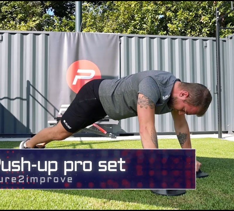 Pure2Improve Push-up Pro Set maniglie push-up rosse/nere P2I202160 6