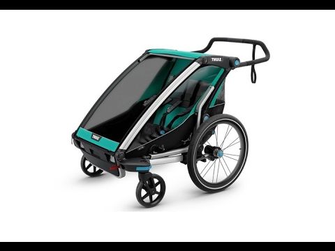 Rimorchio per biciclette Thule Chariot Lite a due posti verde 10203022 11