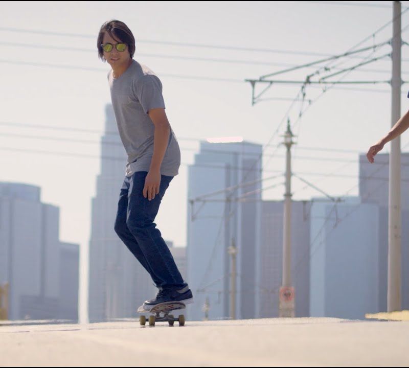 Occhiali da sole polarizzati Oakley Latch matte grey ink/prizm sapphire 15