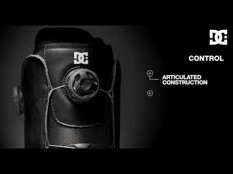 Scarponi da snowboard da uomo DC Control nero/bianco 14