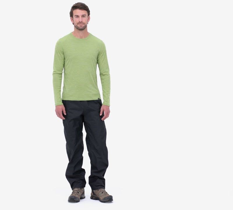 Pantaloni da pioggia Patagonia Torrentshell 3L da uomo Nero regolare 9