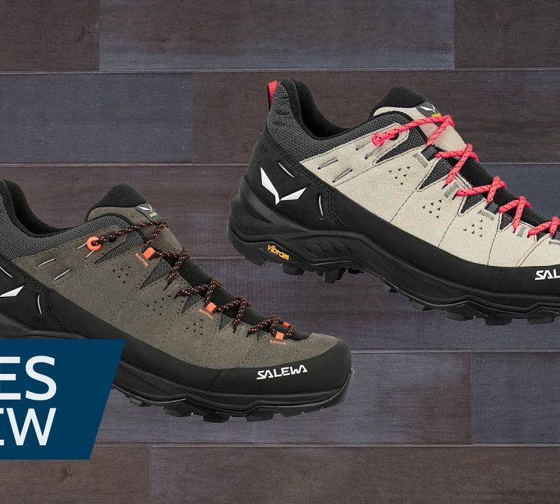 Stivali da trekking da donna Salewa Alp Trainer 2 oliva scura/nero 13