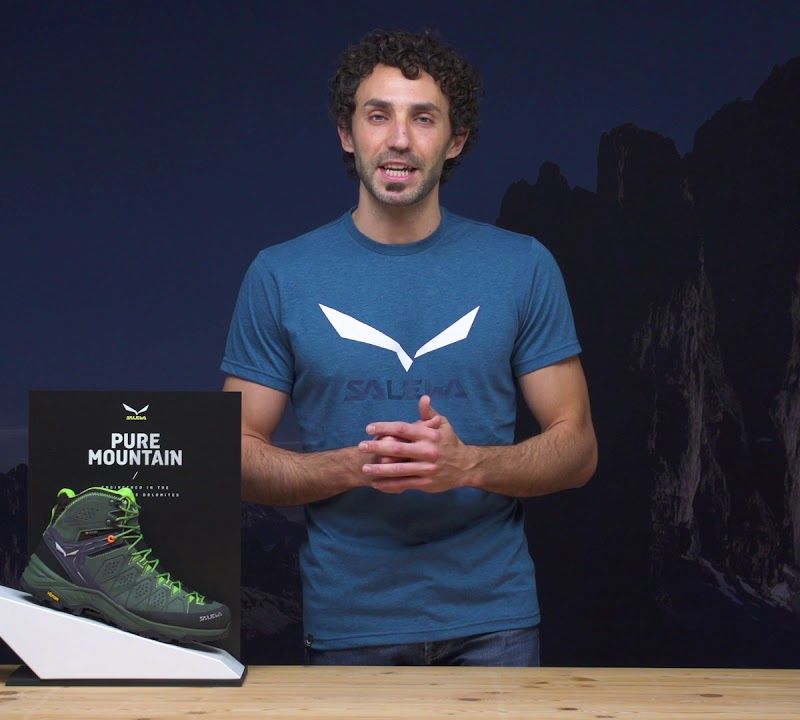 Stivali da trekking da donna Salewa Alp Trainer 2 Mid GTX verde anatra/rododendro 14