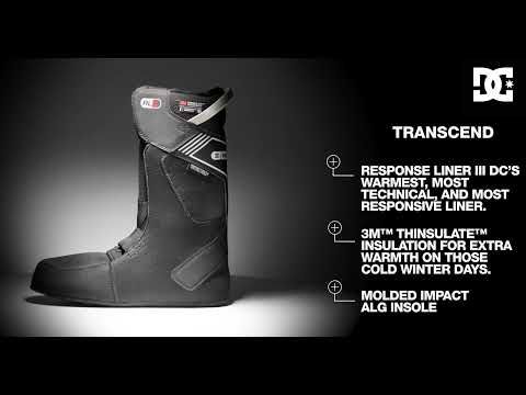 Scarponi da snowboard da uomo DC Transcend off white/gum 14