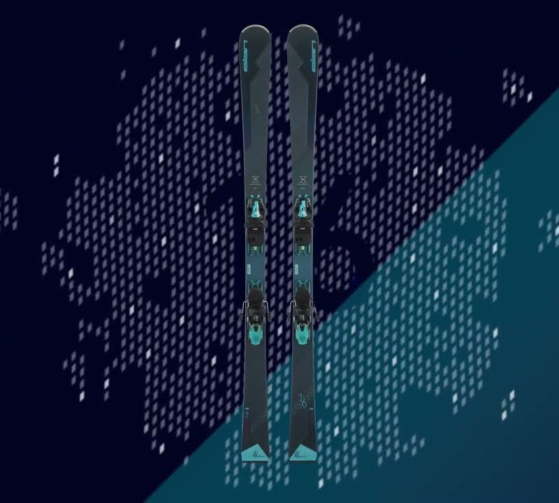 Sci da discesa femminile Elan Insomnia 12 C PS + attacchi ELW 9 blu/arancio 15