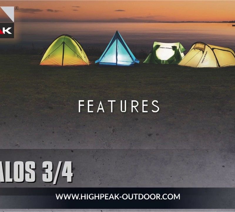 Tenda da campeggio per 4 persone High Peak Talos 4 grigio scuro/verde 11