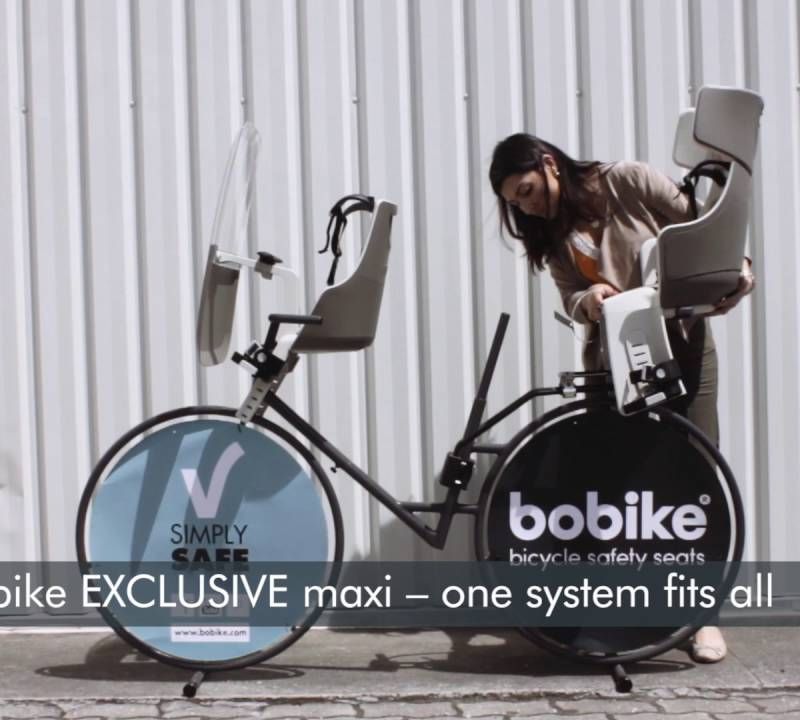 Seggiolino per bicicletta bobike Exclusive Maxi Plus urban nero 9