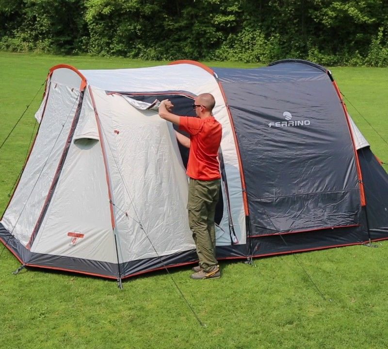 Tenda da campeggio bianca Ferrino Chanty 5 Deluxe per 5 persone 4