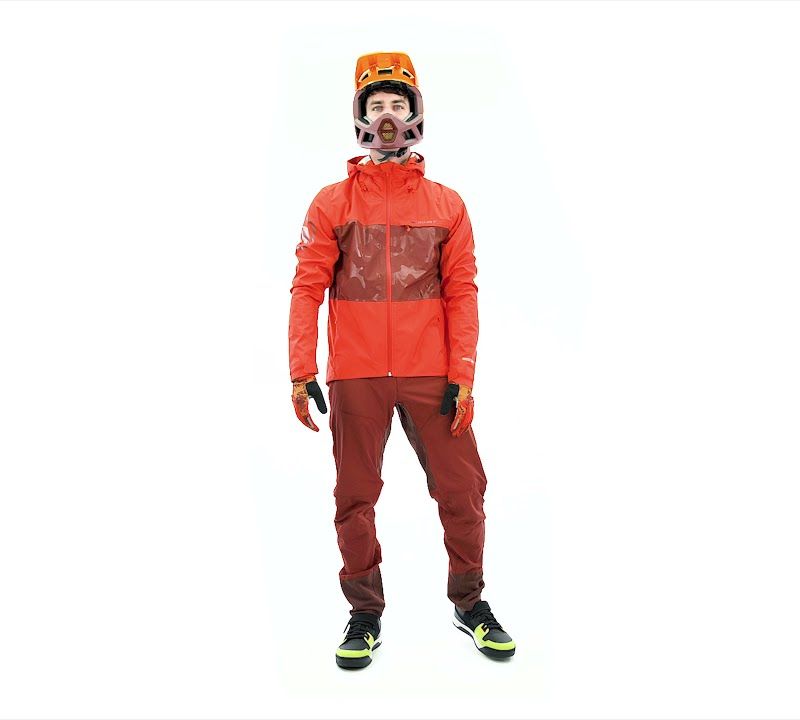 Giacca da ciclismo da uomo Endura Singletrack II Waterproof orange harvest 13
