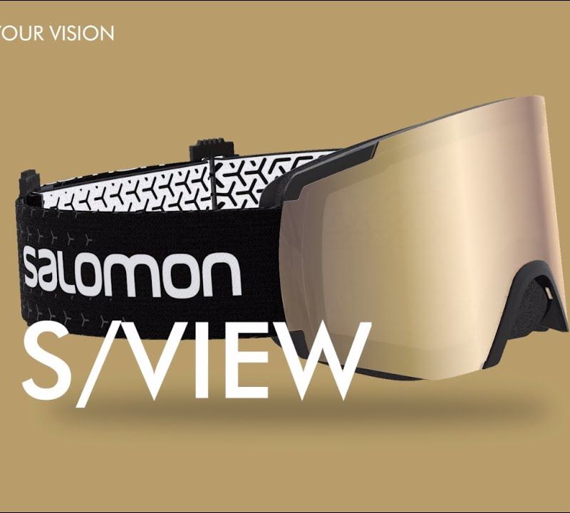 Occhiali da sci Salomon S/View nero/rosso medio 7