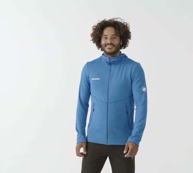 Felpa da trekking da uomo Mammut Aconcagua Light ML con cappuccio nero 11