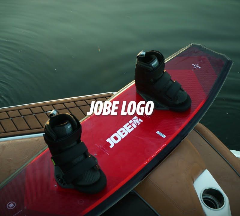 JOBE Logo Wakeboard 138 & Unit Set nero/rosso 8
