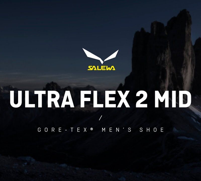 Salewa scarpe da trekking da uomo Ultra Flex 2 Mid GTX nero/arancio rosso 11