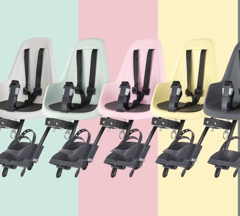Seggiolino per bicicletta bobike Go Mini rosa confetto 6