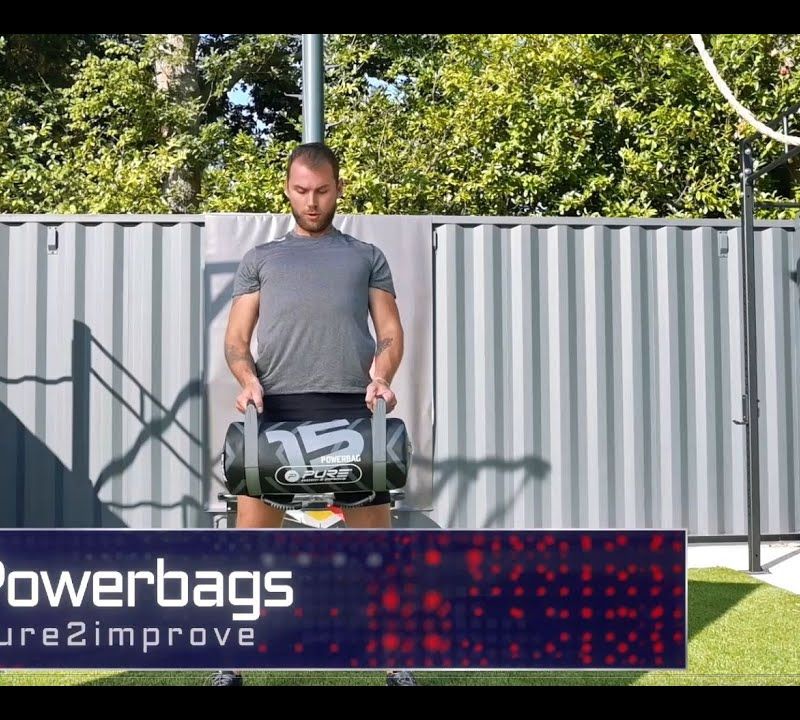 Pure2Improve 15kg Power Bag grigio/nero P2I201730 borsa da allenamento 7