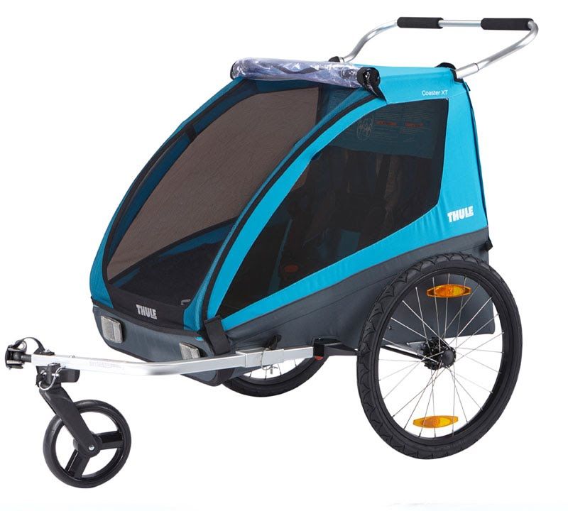 Thule Coaster XT Rimorchio bici+passeggino per due persone verde 10101820 11
