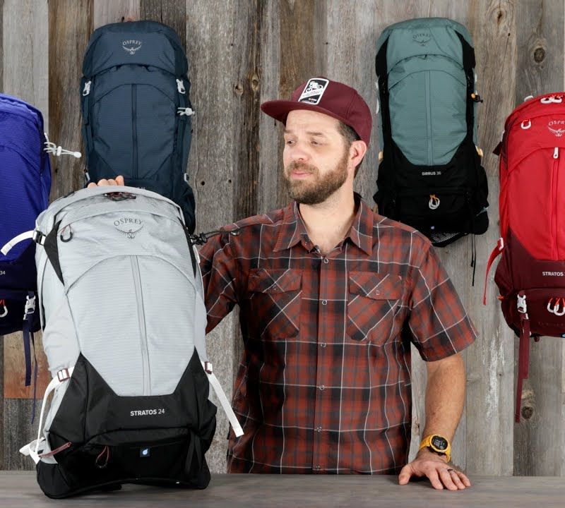Zaino da trekking Osprey Stratos 44 l tunnel vision grey da uomo 10