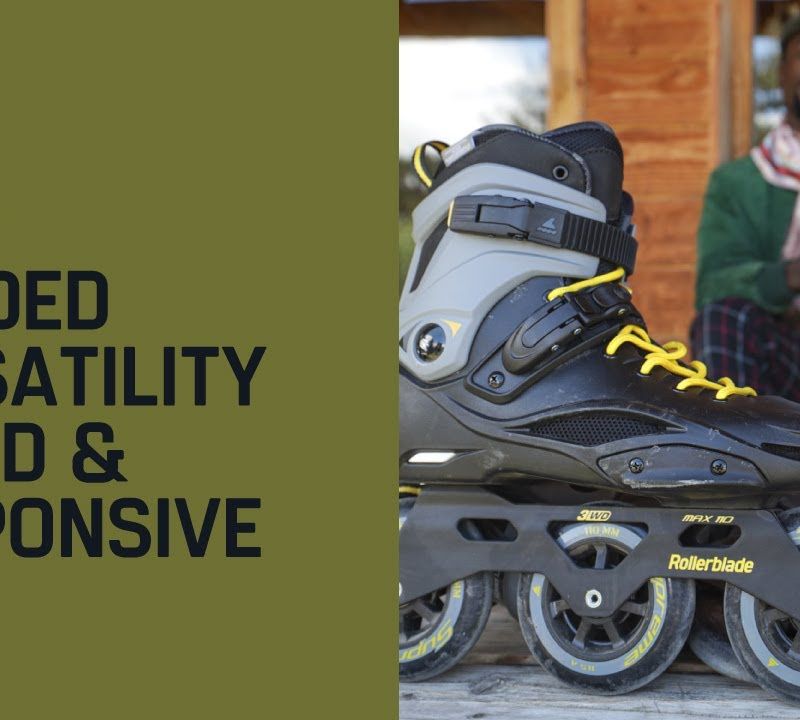 Pattini Rollerblade RB 110 3WD nero/giallo zafferano per uomo 15