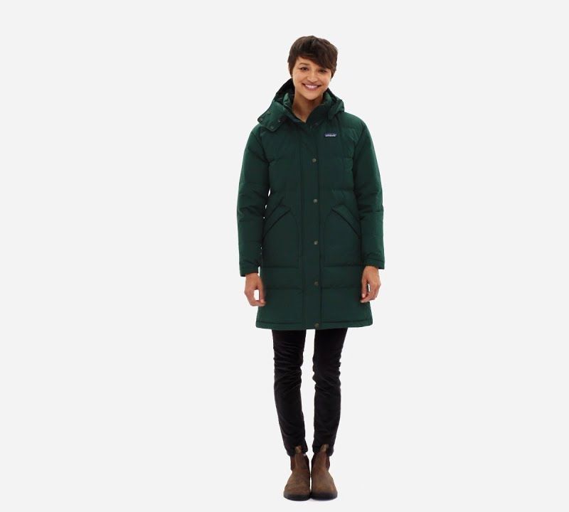 Patagonia Downdrift Parka da donna in piumino verde nouveau 11