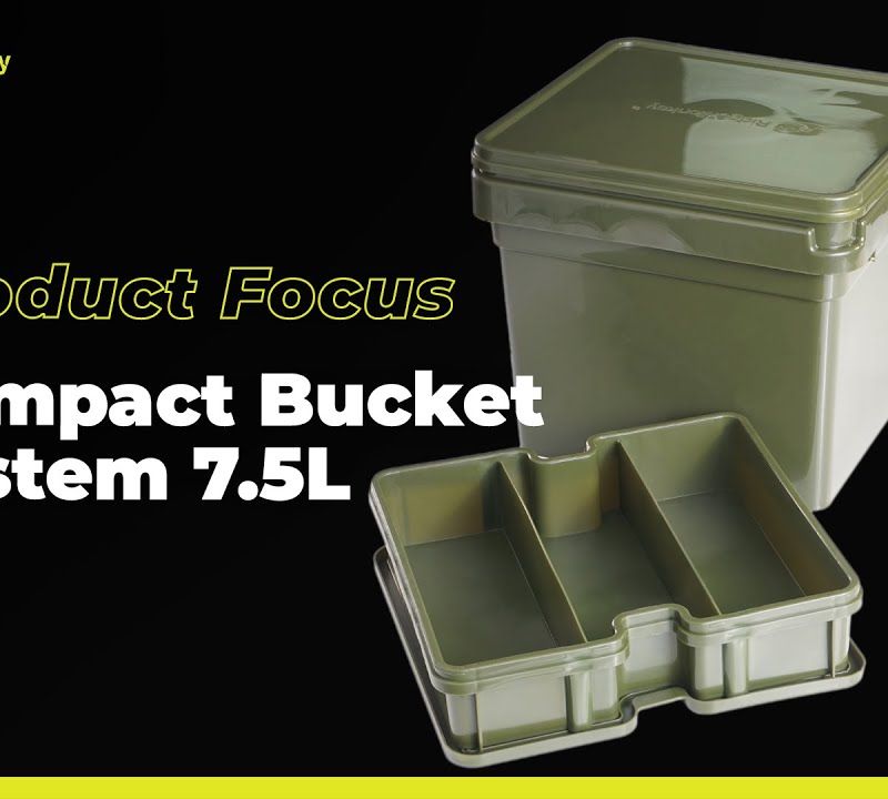 RidgeMonkey Compact Bucket Fishing System verde RM483 5
